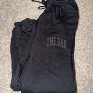 The Bar black sweatpants